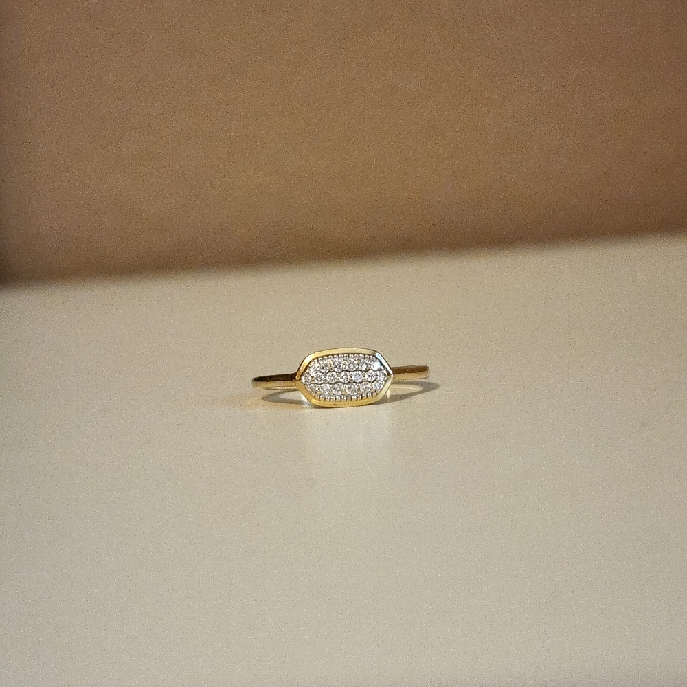 Kendra Scott Isa 14K Gold Diamond Ring